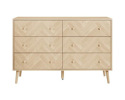 Herringford 6 Drawer Chest Oak