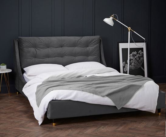 Sloane King Bed - Grey