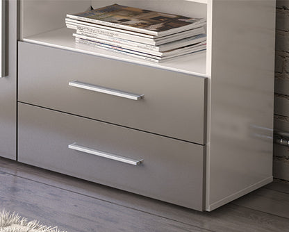 Edgeware 1 Door 2 Drawer Sideboard- White & Grey