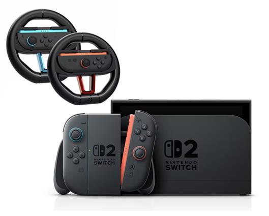 Nintendo Switch 2 Console with Stealth Racing Wheels - Twin Pack