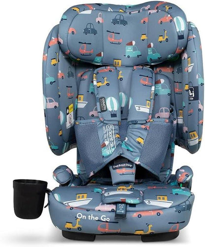 On the Go i-size Travel Car Seat - Itchy Feet Sky