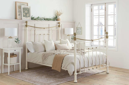 Bronte King Bed - Cream