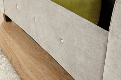 Vanessa Diamante Window Seat-Silver