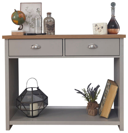 Lachlan Console Hall Table-Grey