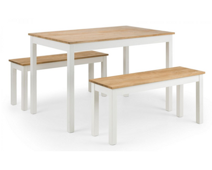Cacey Bench-White & Oak