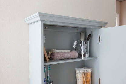 Classic Grey Mirrored Cabinet