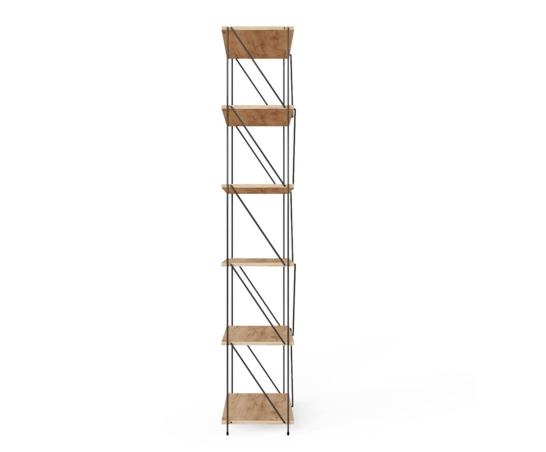 Leyla 6 Tier Bookcase Storage Unit