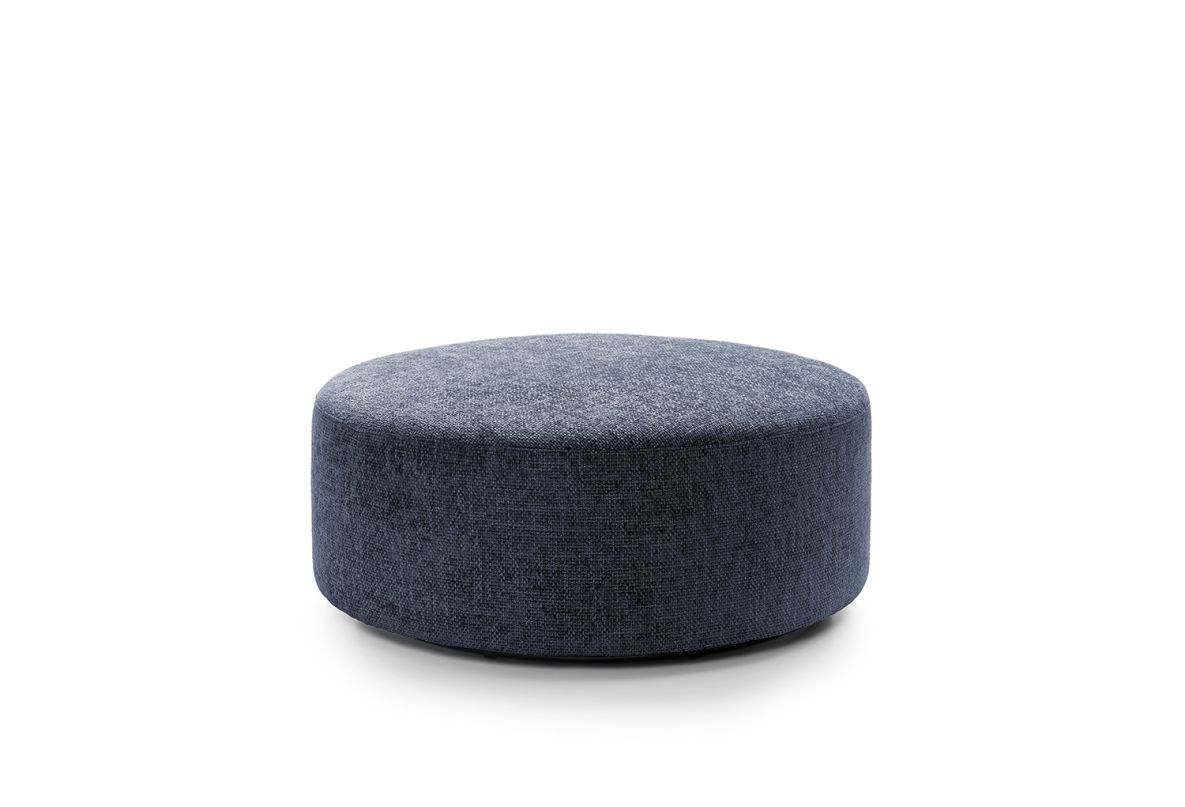 Iris Large Swivel Footstool - Dark Blue