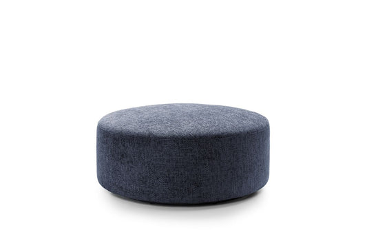 Iris Large Swivel Footstool - Dark Blue