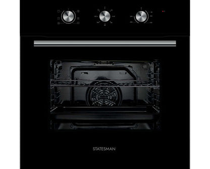 Statesman BSF60BL Built-in Fan Oven Black