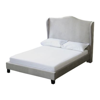 Claiborn King Size Bed Silver Silver
