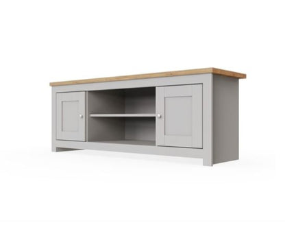 Lincoln 2 Door TV Unit- Light Grey