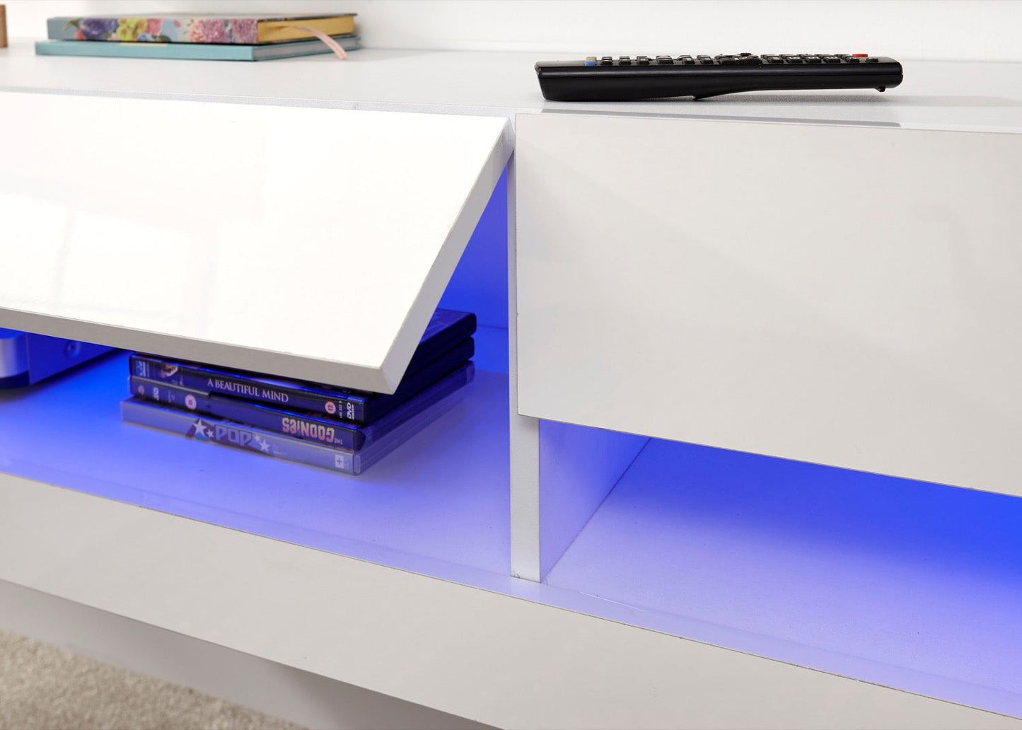 Graze LED 150cm Wall TV Unit-White