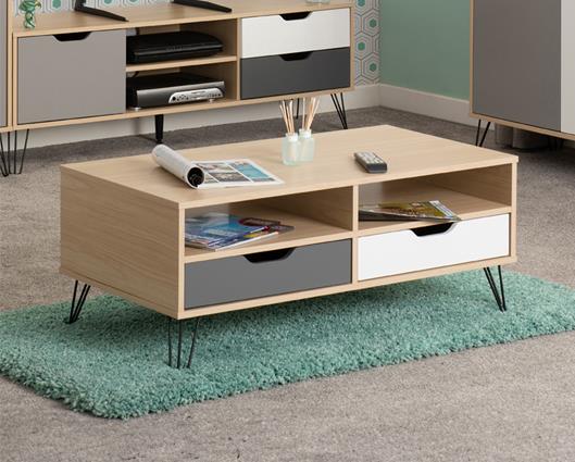 Bergen 2 Drawer Coffee Table