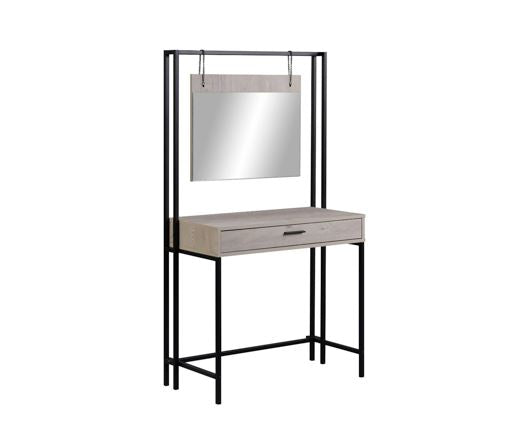 Zulu Dressing Table with Mirror-Ash Oak