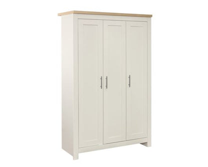 Harper 3 Door Wardrobe - Cream