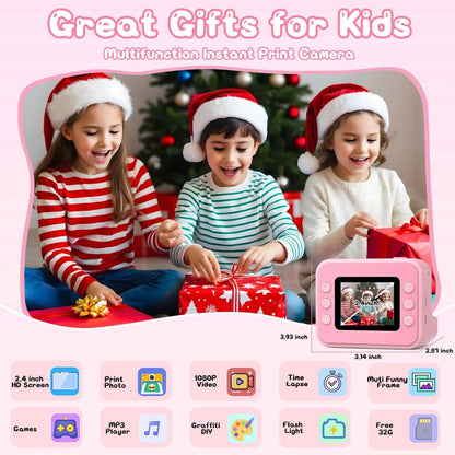 Kids Camera Instant Print - Pink