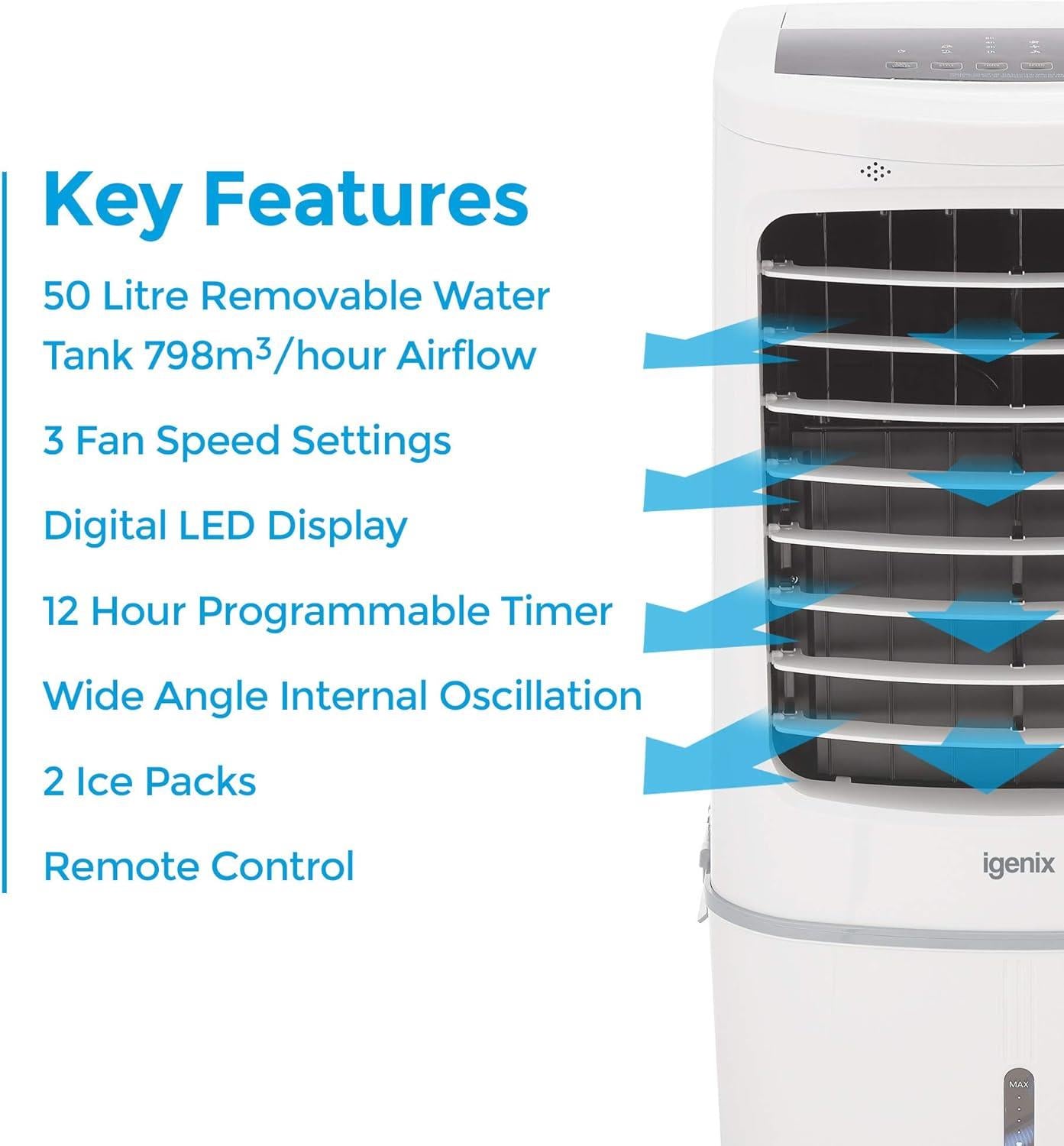 Igenix 50 Litre Air Cooler