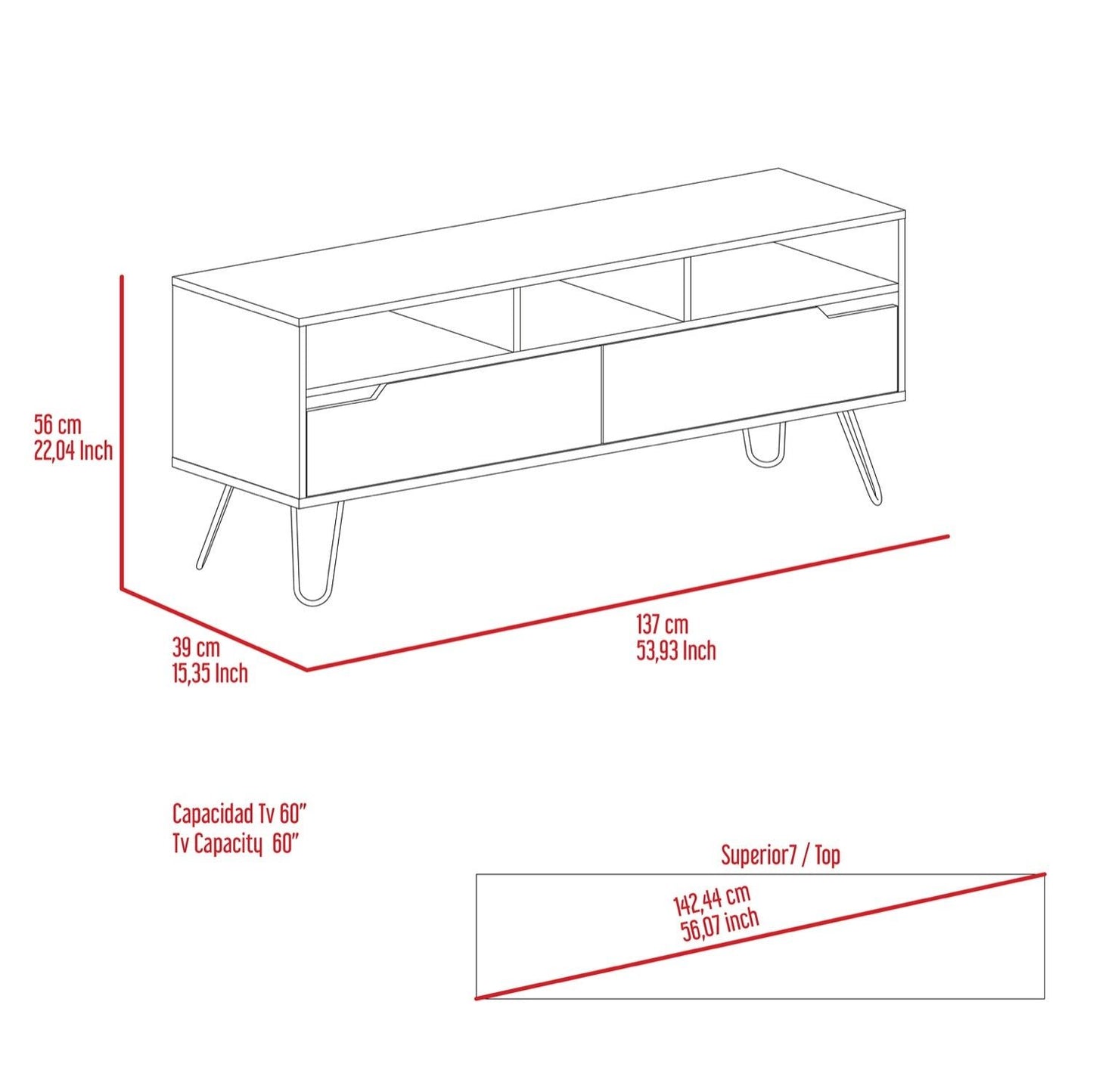 Matteo Wide Screen TV Rack