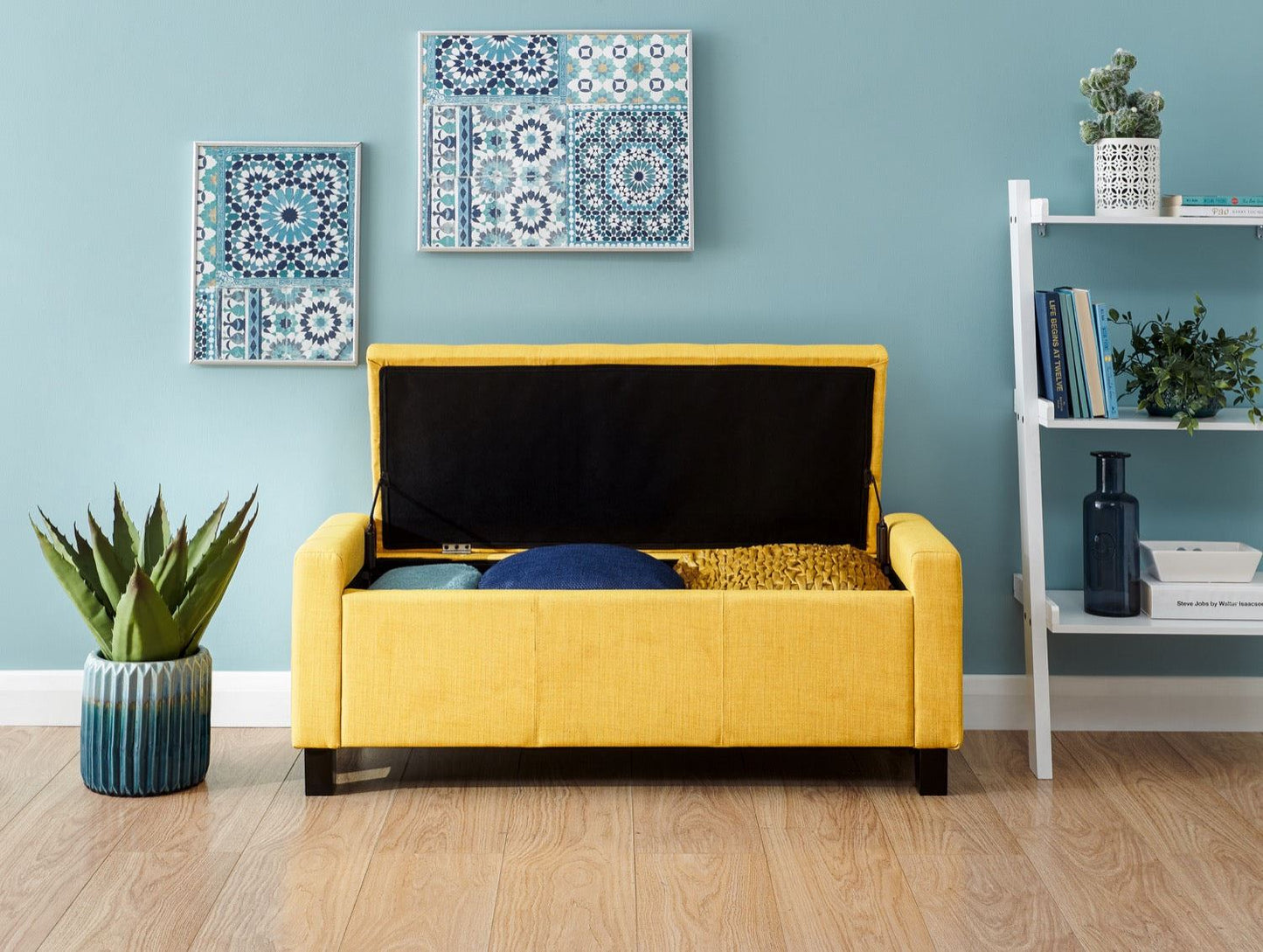 Vanessa Ottoman Bench-Mustard