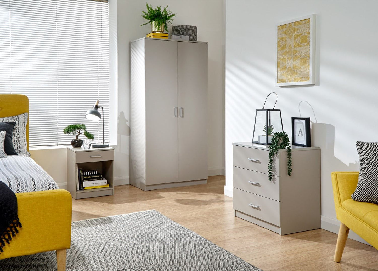 Princeton 3 Piece Bedroom Set-Grey
