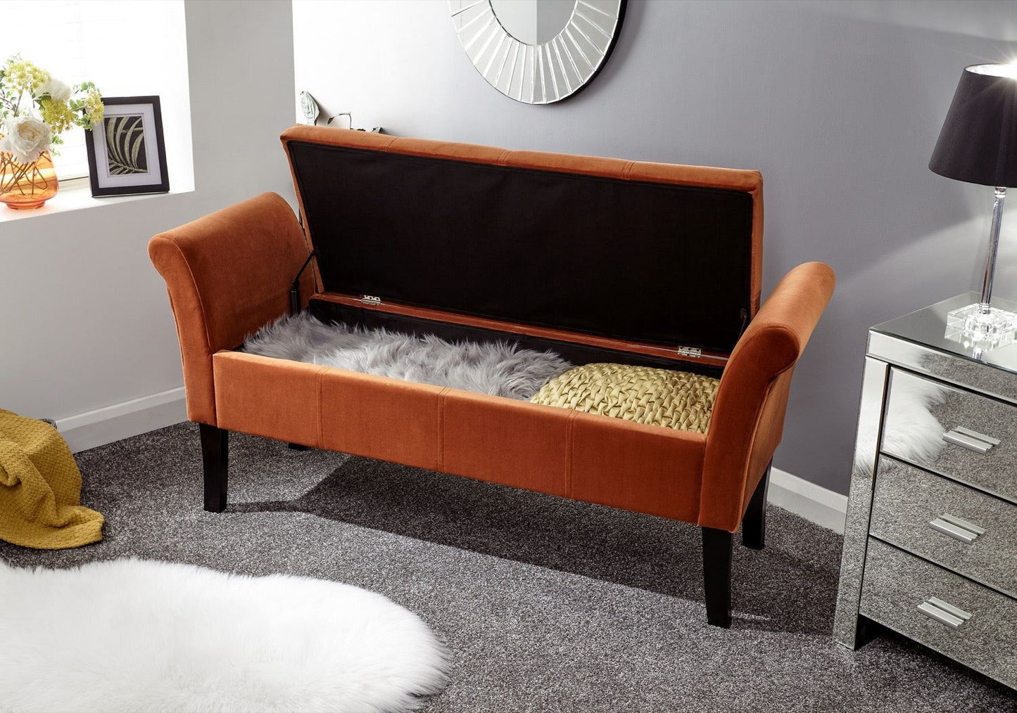 Otzo Window Seat-Russet