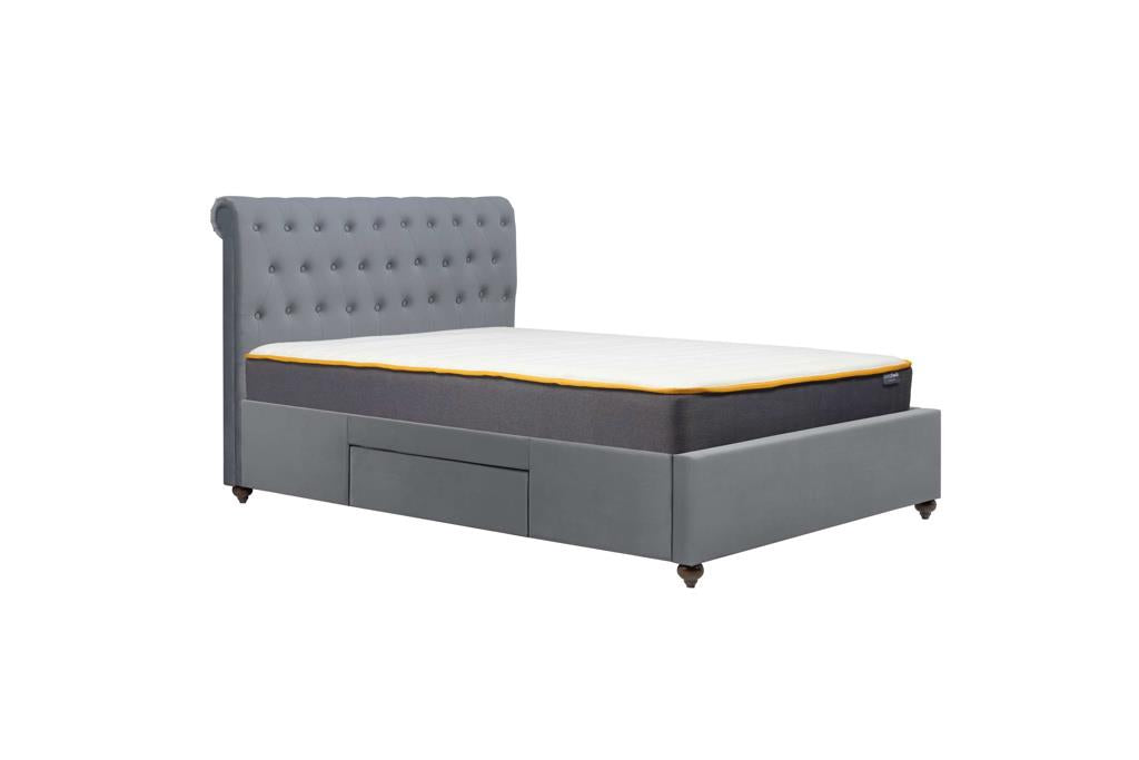 Marlow Super King Bed - Grey