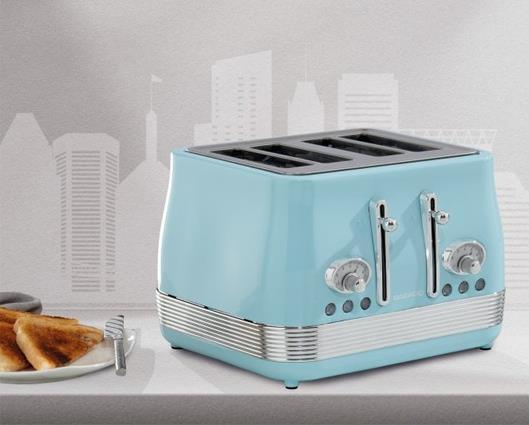 Daewoo Denver 4 Slice Toaster Sky Blue