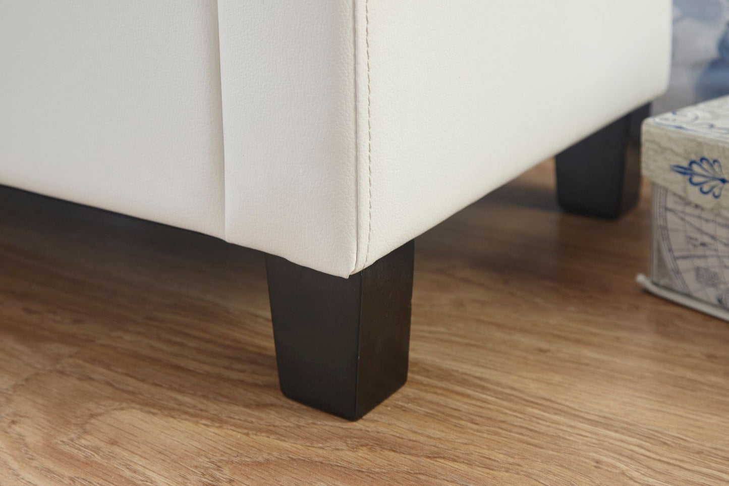 Vanessa Ottoman Bench-White