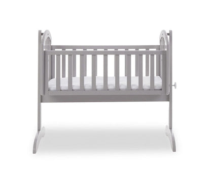 Sally Crib + Foam Mattress- Warm Grey