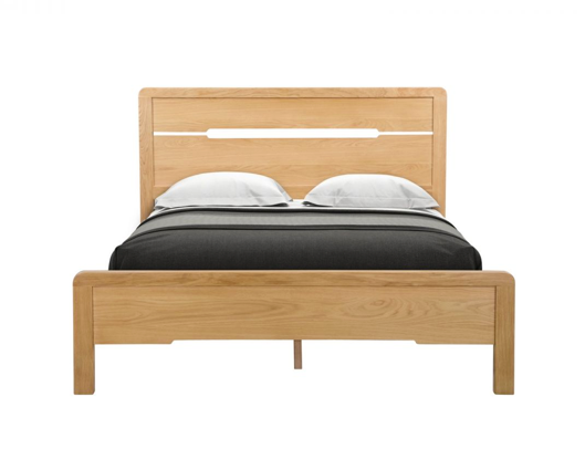 Curvus King Bed - Oak