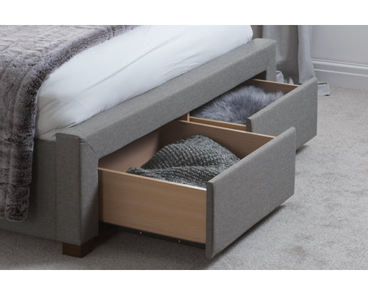 Valentino King Bed - Grey