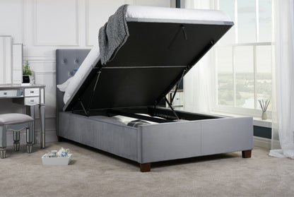 Cai Ottoman King Bed - Grey