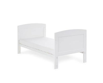Grady Cot Bed, Under Drawer + Fibre Mattress - White