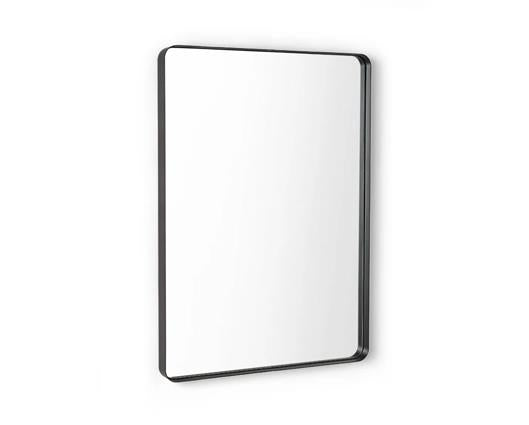 Jaya Black Frame Rectangular Wall Mirror