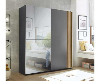 Berno Sliding 2 Door Wardrobe With Mirror