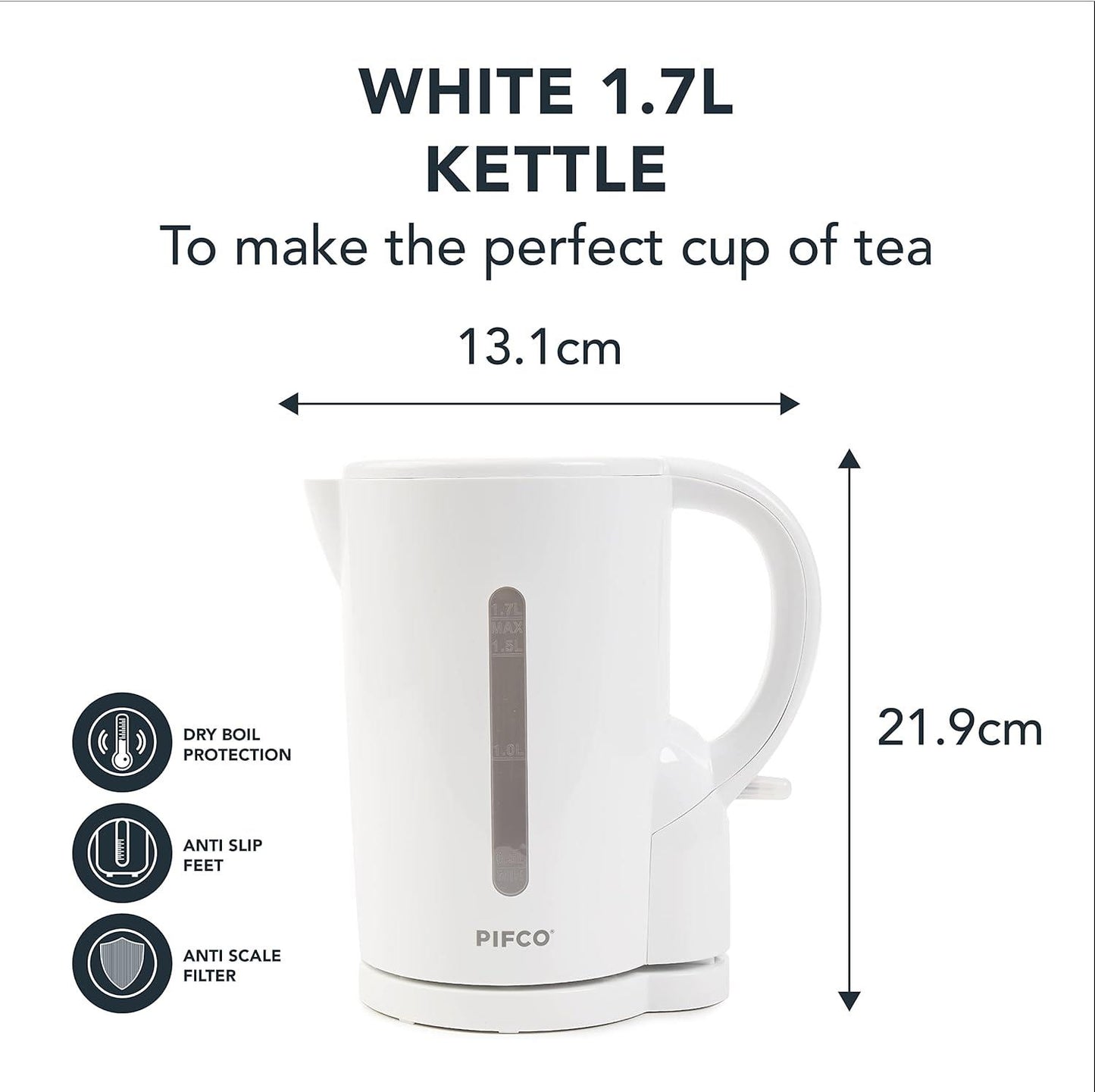 Pifco Essentials Kettle White