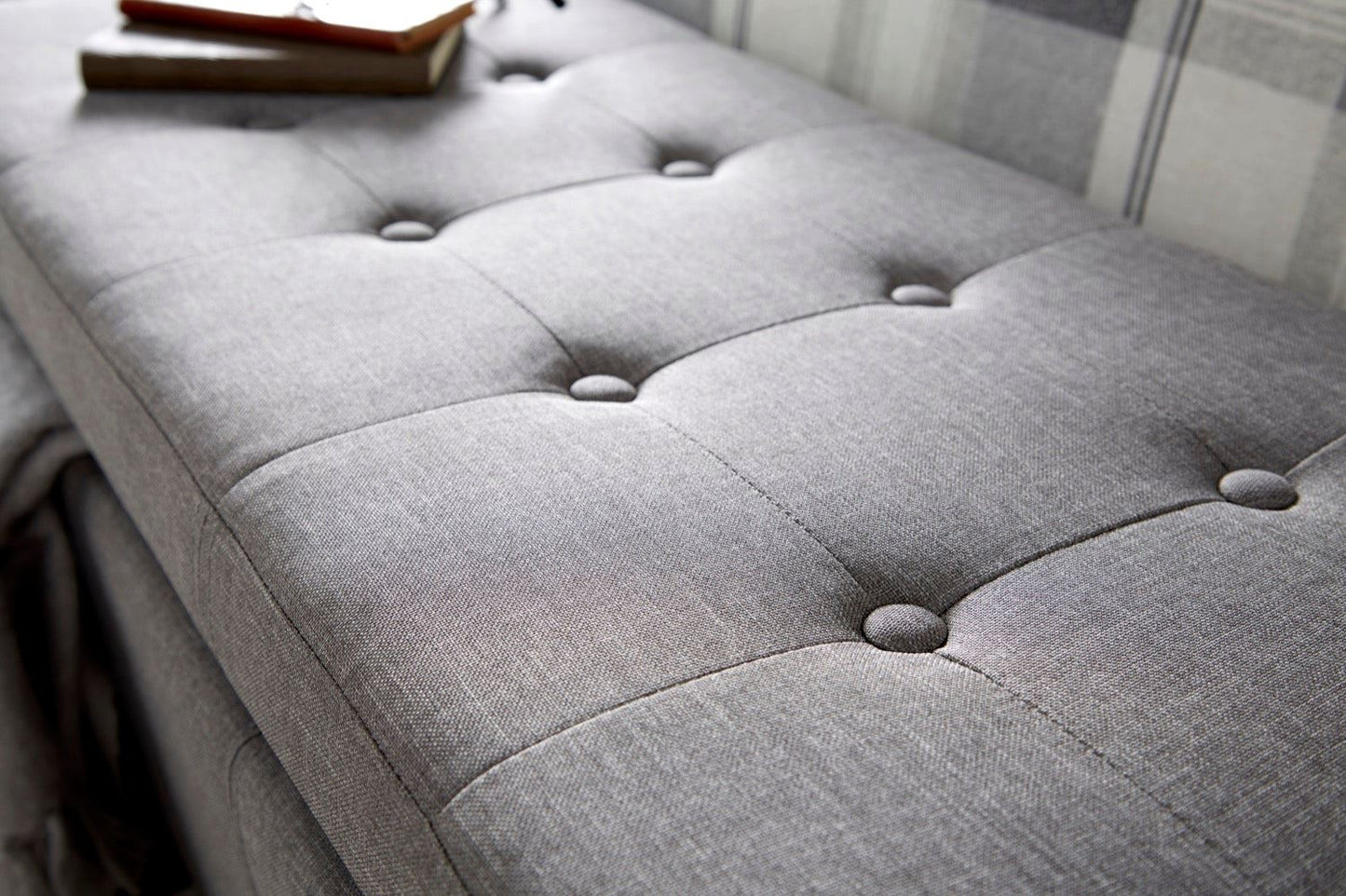 Vanessa Ottoman Bench-Grey
