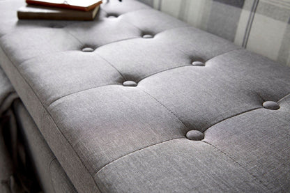 Vanessa Ottoman Bench-Grey