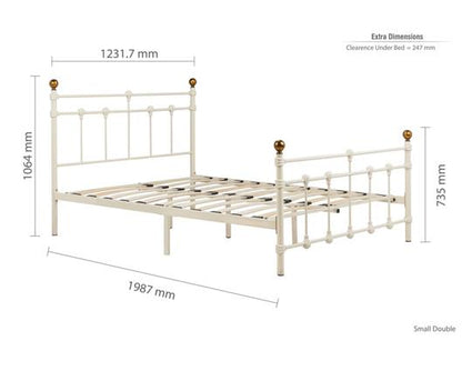 Atlas Double Bed - Cream