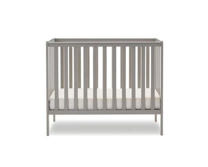 Space Saver Cot & Eco Plus Mattress-Warm Grey