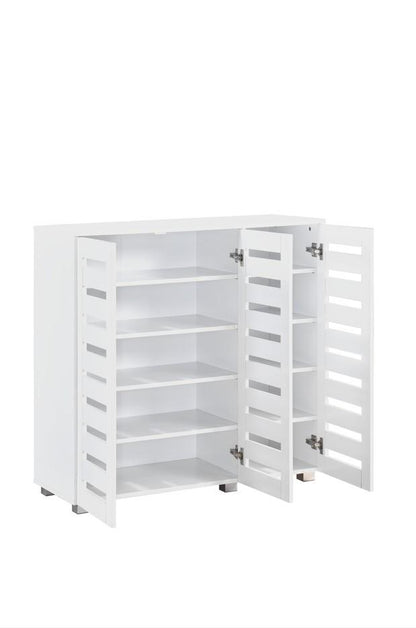 Euston 3 Door Shoe Cabinet - White