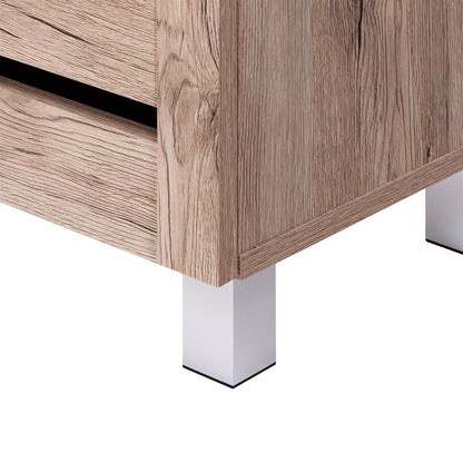 Euston 2 Door Shoe Cabinet - Sanremo Oak