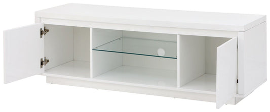 Arctic High Gloss LED Large TV Unit-White