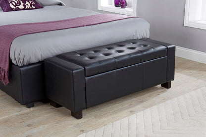 Vanessa Ottoman Bench-Black