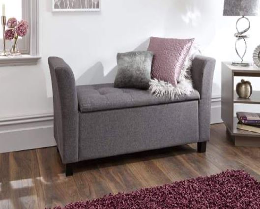 Vanessa Window Seat-Charcoal