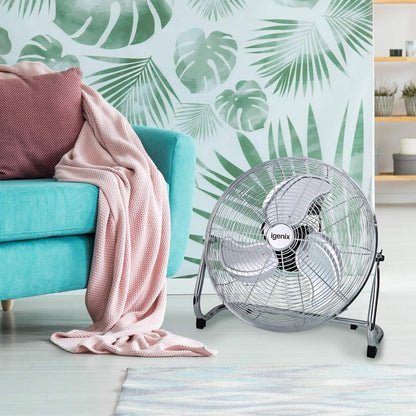 Igenix 18" Chrome Floorstanding Air Circulator