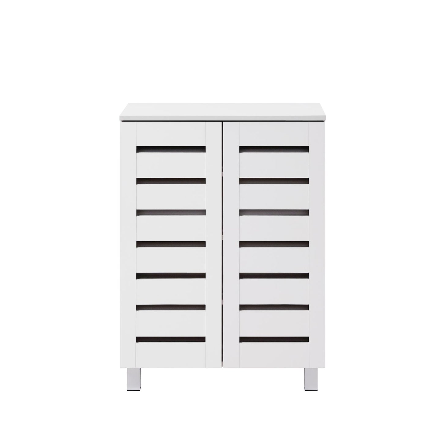 Euston 2 Door Shoe Cabinet - White