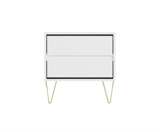 Maeve 2 Drawer Bedside- White