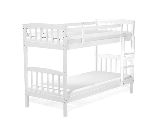 Ashbrook Solid Wood Bunk Bed White